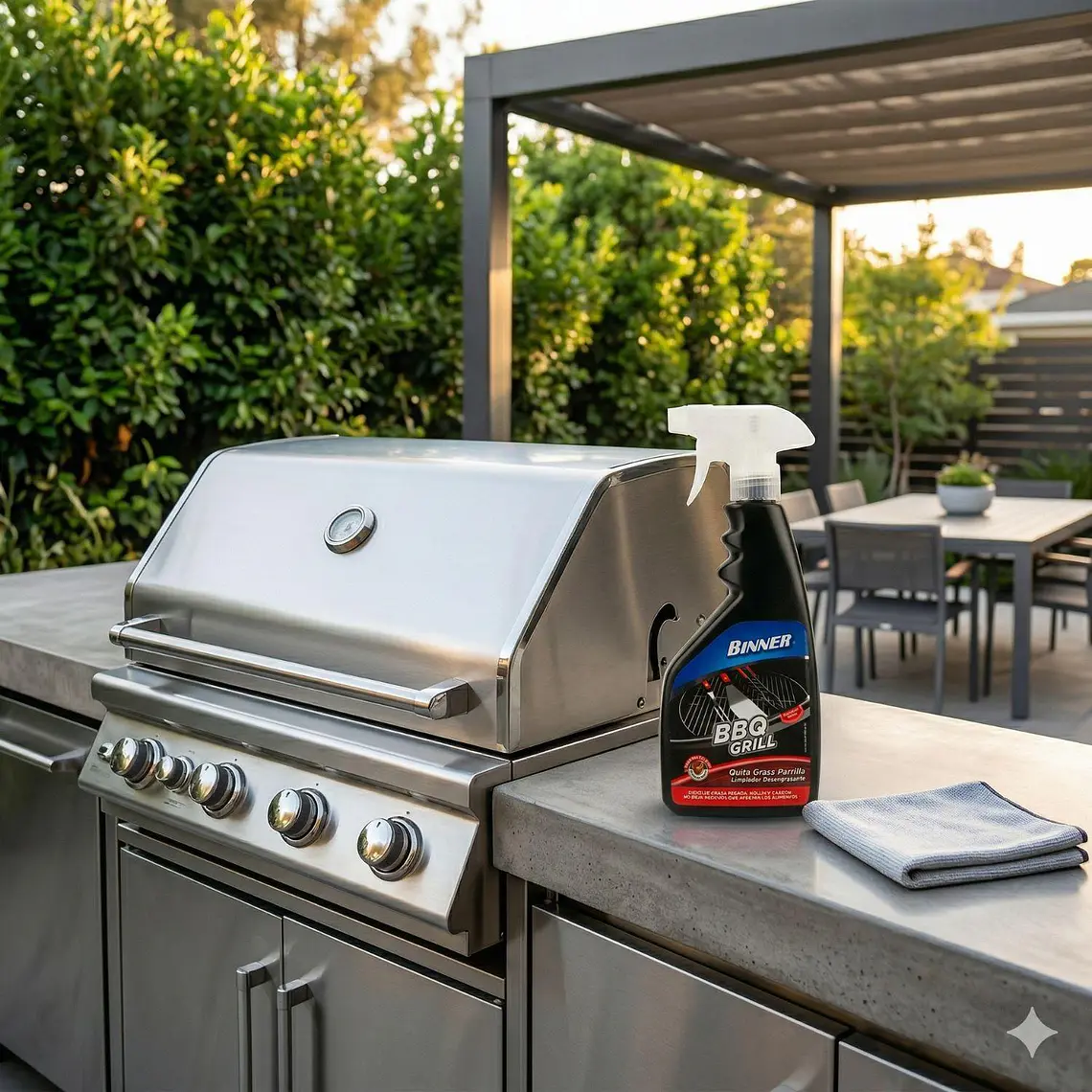 Limpiador Desengrasante Parrilla Bbq Binner 500ml 6