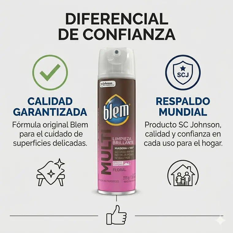 Blem Multi Superficies Aerosol Floral 353 g Limpieza 4