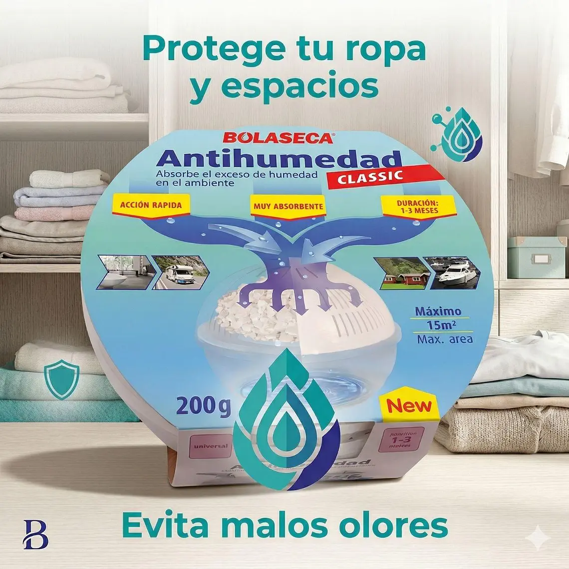 Sistema Antihumedad Bolaseca Con Su Recarga 200gr 9