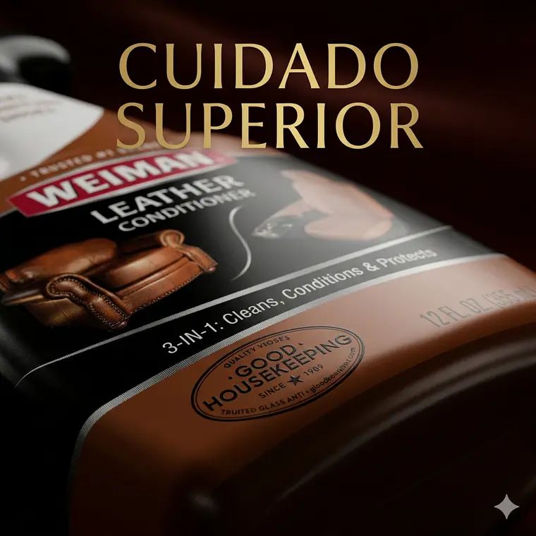 Limpiador Acondicionador De Cuero Weiman 3En1 355ml 6