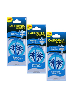 Ambientador de Auto Aroma Auto Nuevo Pack x3