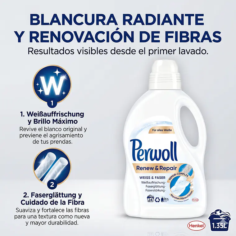 Detergente Ropa Blanca 1.35l 2