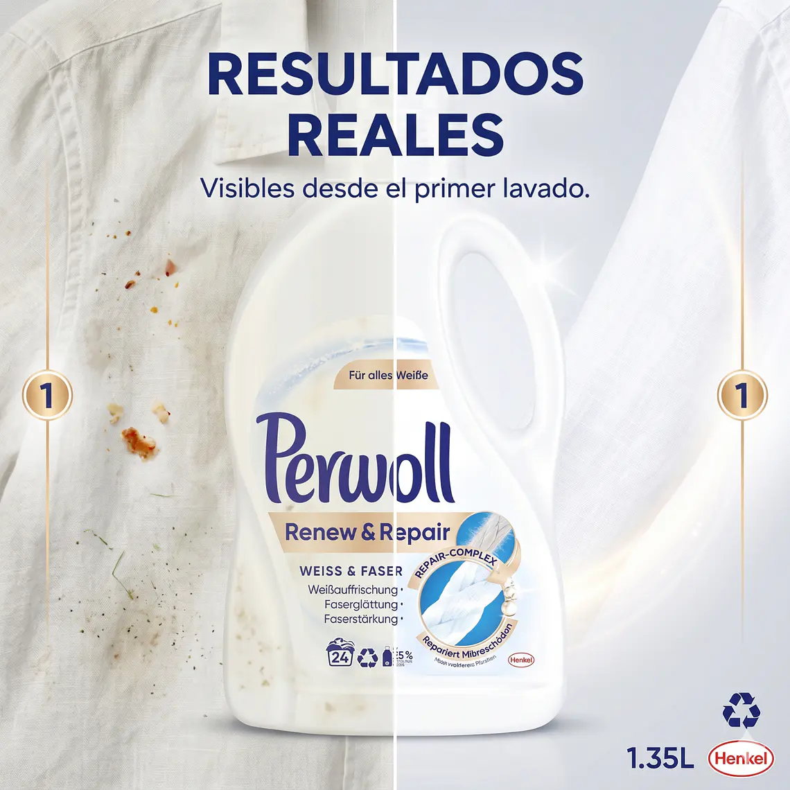 Detergente Ropa Blanca 1.35l 3