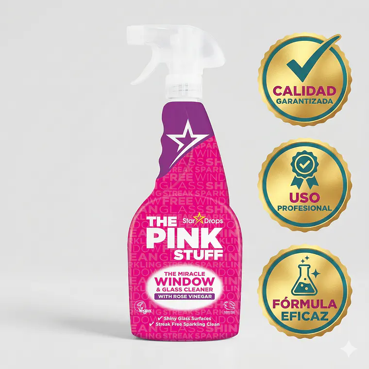 Limpia Vidrios Vinagre Rosa Pink 750ml 6
