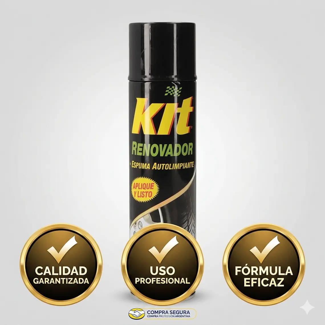 Renovador de Caucho y Neumáticos KIT Spray 360 ml 6