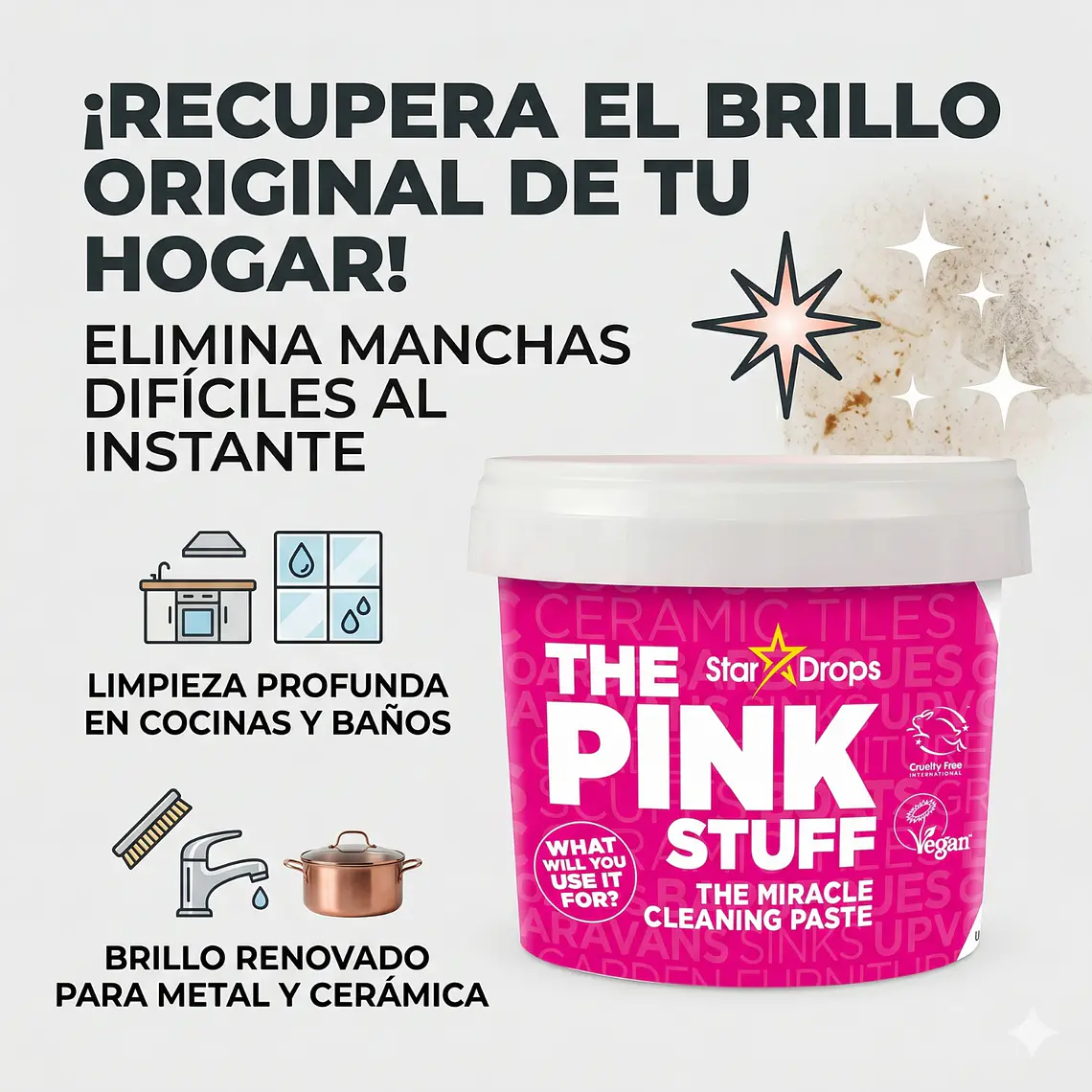 Limpiador Multiuso Pink Stuff 850gr 2