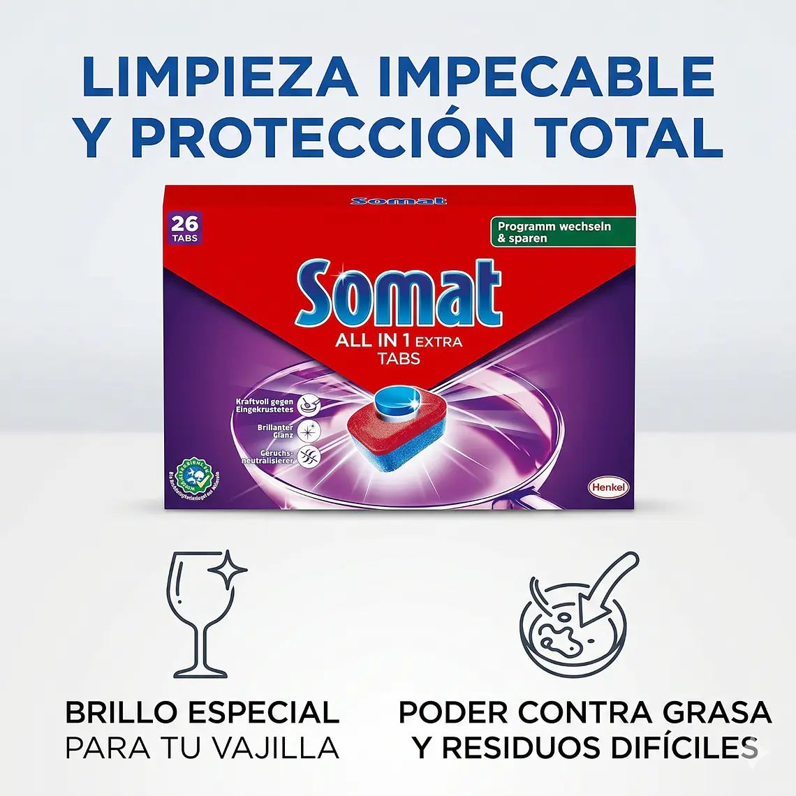 Pastillas Lavavajillas Somat 26 Unidades 6