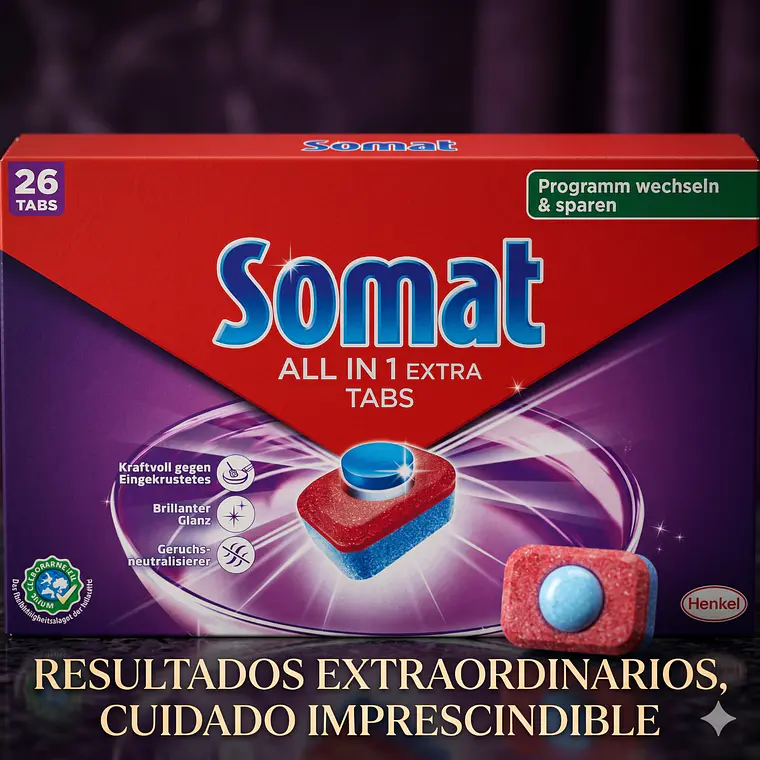 Pastillas Lavavajillas Somat 26 Unidades 8
