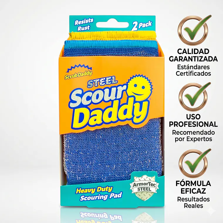 Esponja Acero Inoxidable Scour Daddy 2 Unid 5