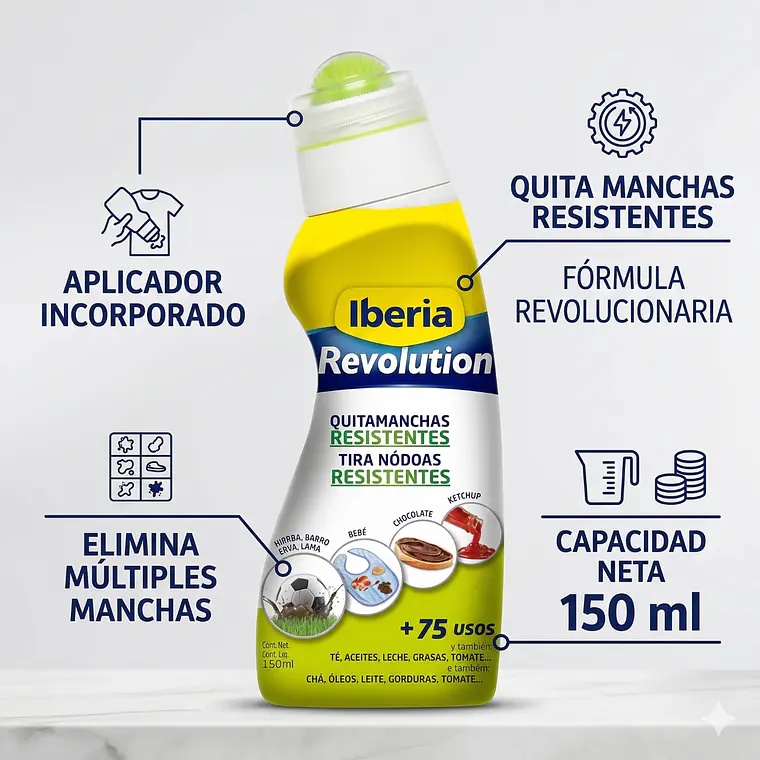 Quitamanchas Resistentes Iberia Revolution 150 Ml 4