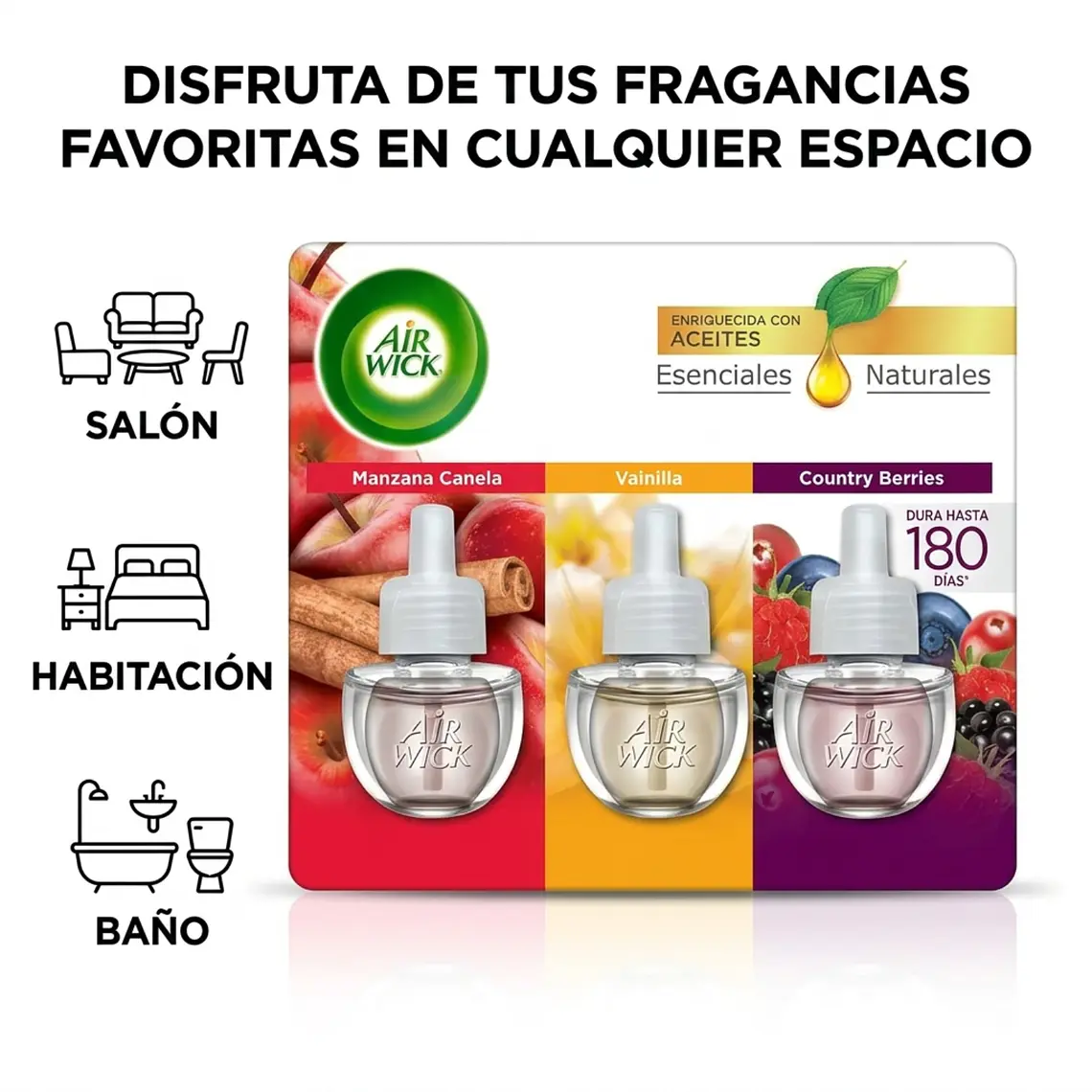Desodorante Ambiental Eléctrico Repuesto Surtido 3x21ml 2