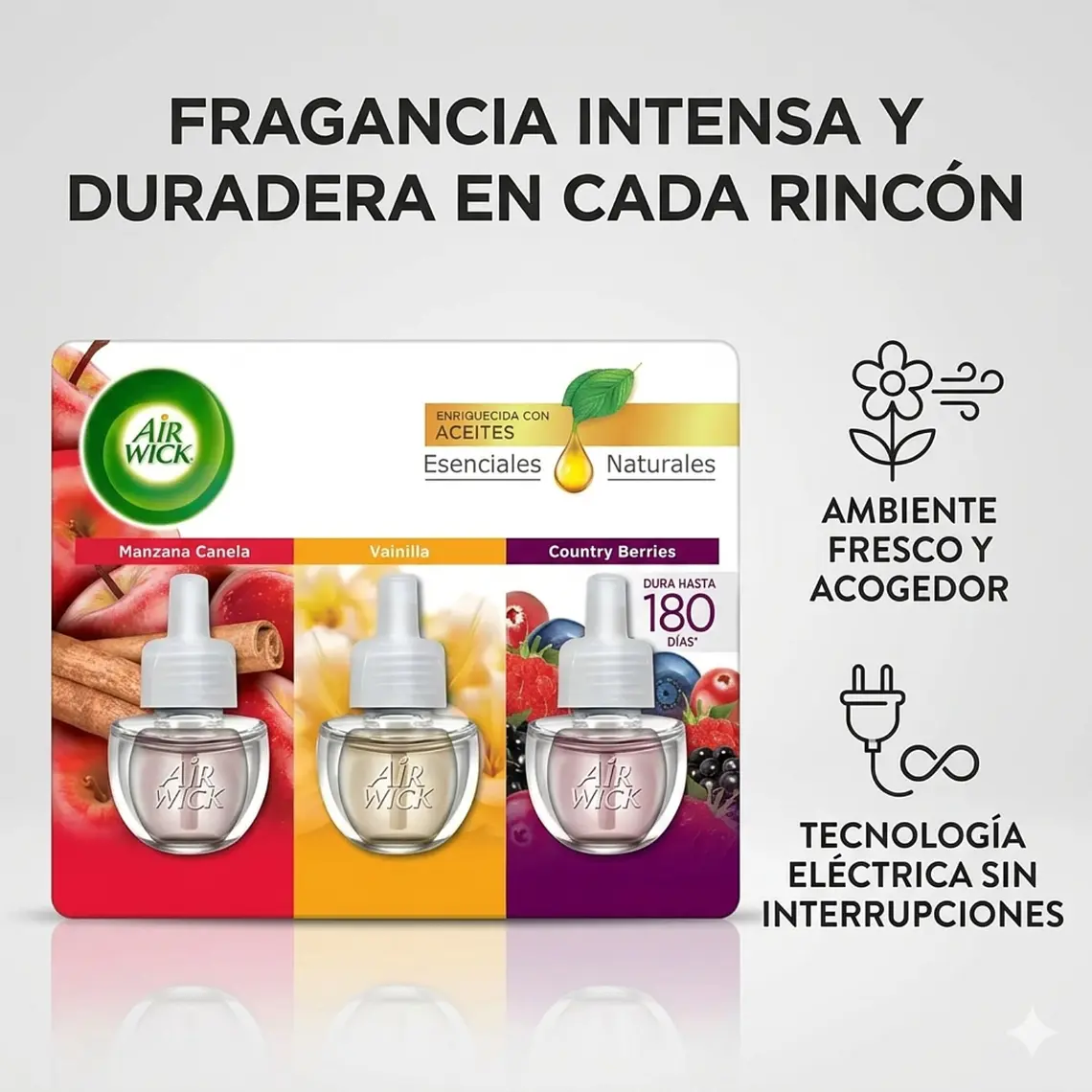Desodorante Ambiental Eléctrico Repuesto Surtido 3x21ml 3