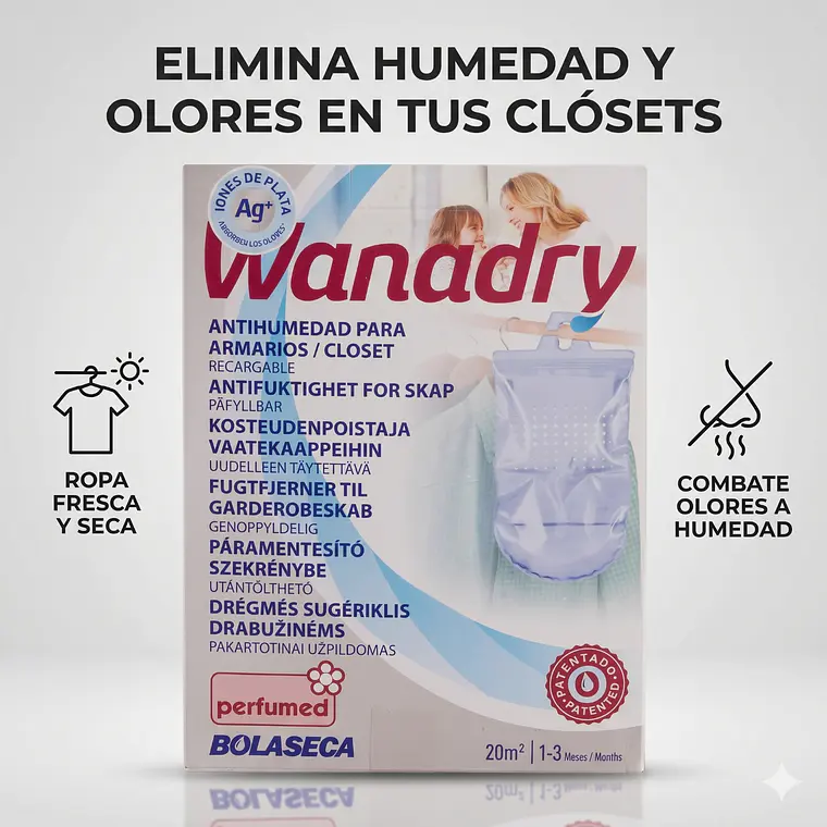 Sistema Antihumedad Bolaseca Wanadry Closets Y Armarios 450g 2