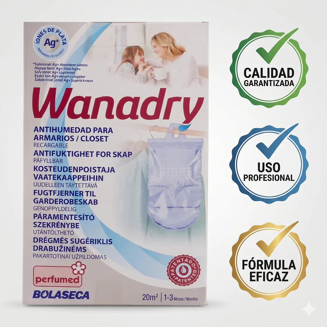 Sistema Antihumedad Bolaseca Wanadry Closets Y Armarios 450g 5