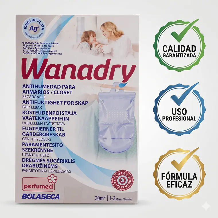 Sistema Antihumedad Bolaseca Wanadry Closets Y Armarios 450g 5