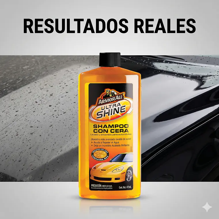 Armor All Shampoo Cera Auto Brillante 473 ml 6