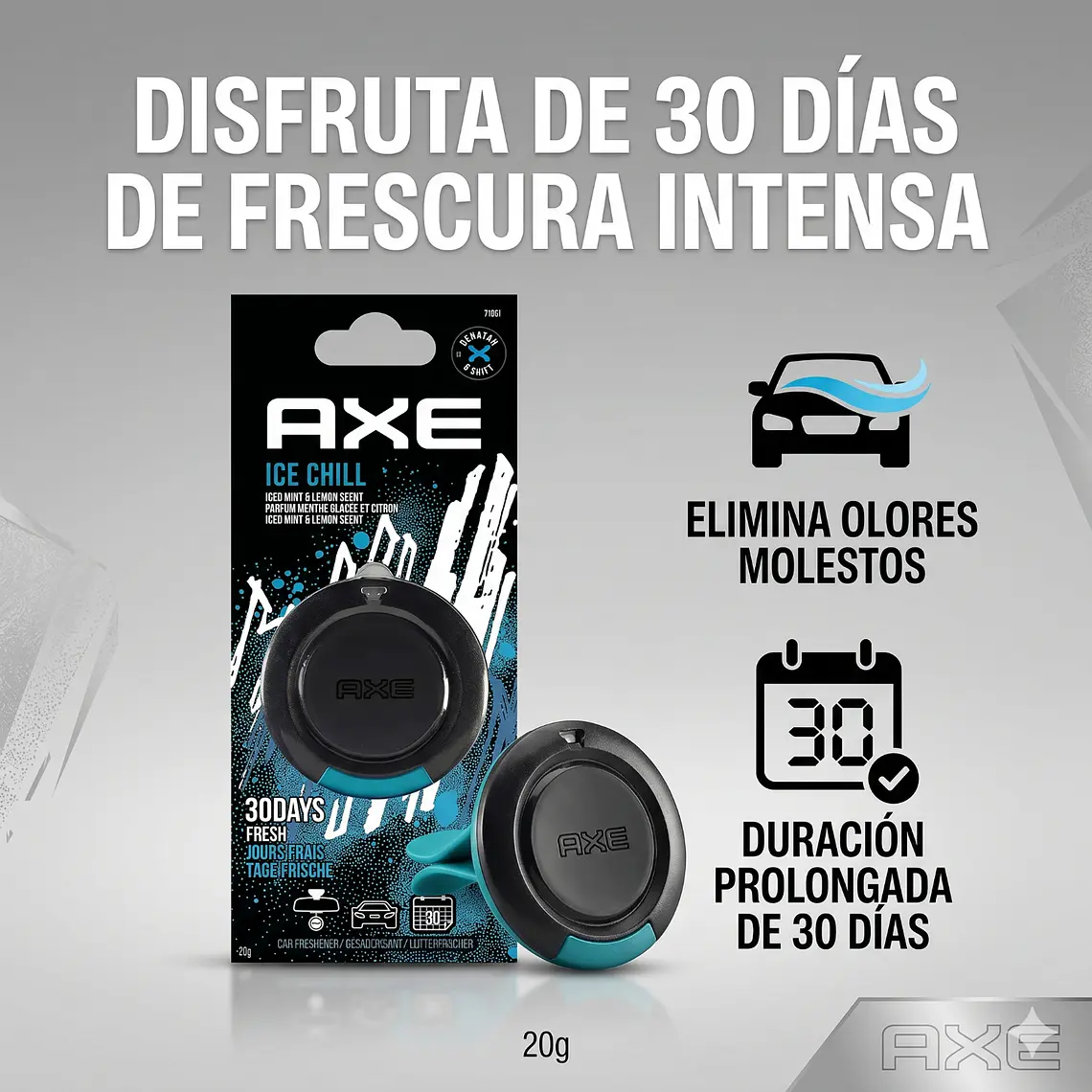 Aromatizante Para Autos Axe Colgante Ice 20gr 2