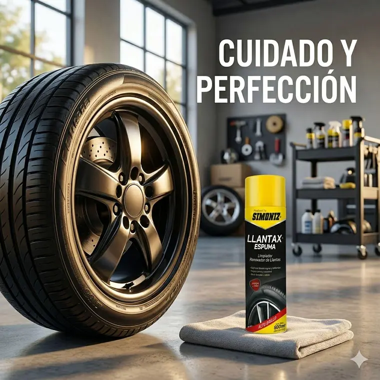 Limpiador de Llantas Simoniz Espuma Para Rines 480ml 7