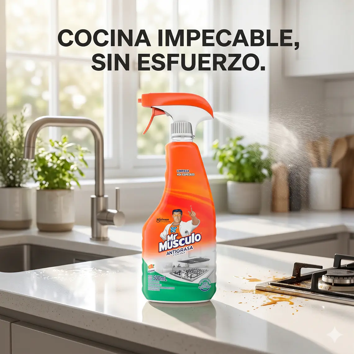 Limpiador Antigrasa Mr. Musculo 500ml 7