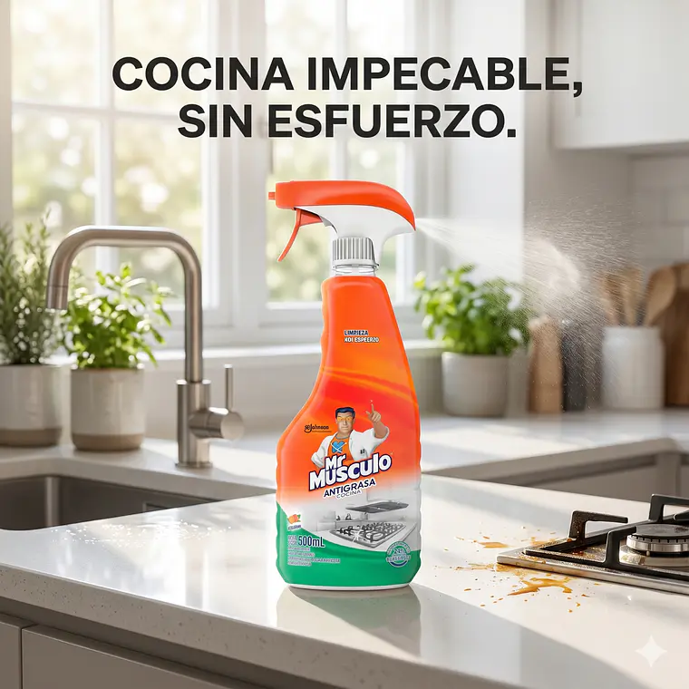 Limpiador Antigrasa Mr. Musculo 500ml 7