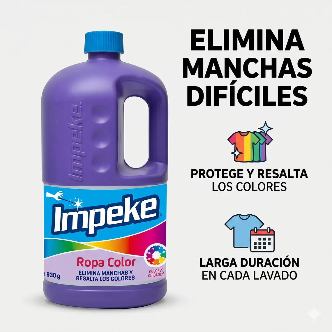 Quitamanchas Ropa Color 930gr Impeke 2
