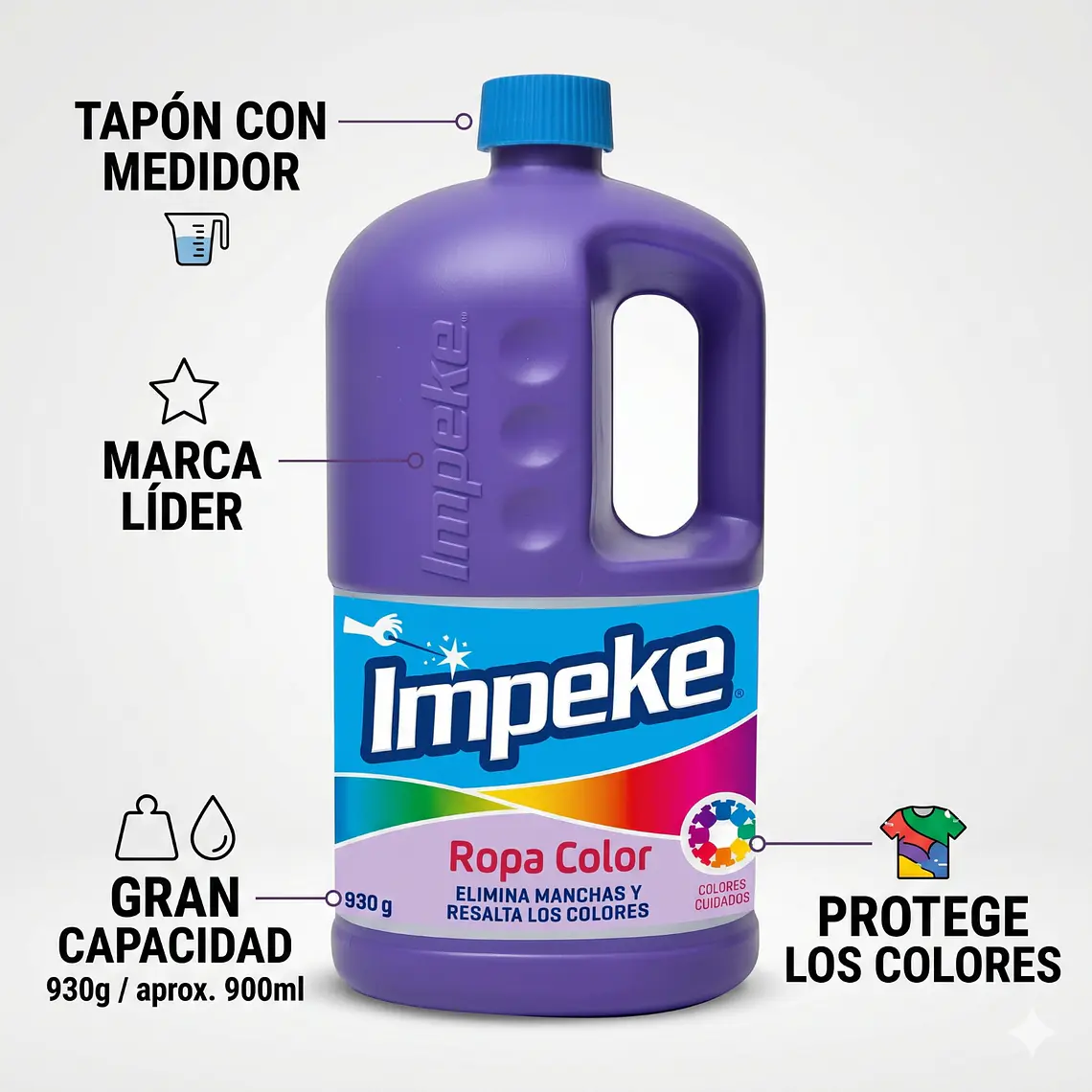 Quitamanchas Ropa Color 930gr Impeke 3