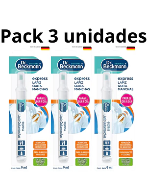 Dr. Beckmann Pack 3 Lápices Quitamanchas 9 ml