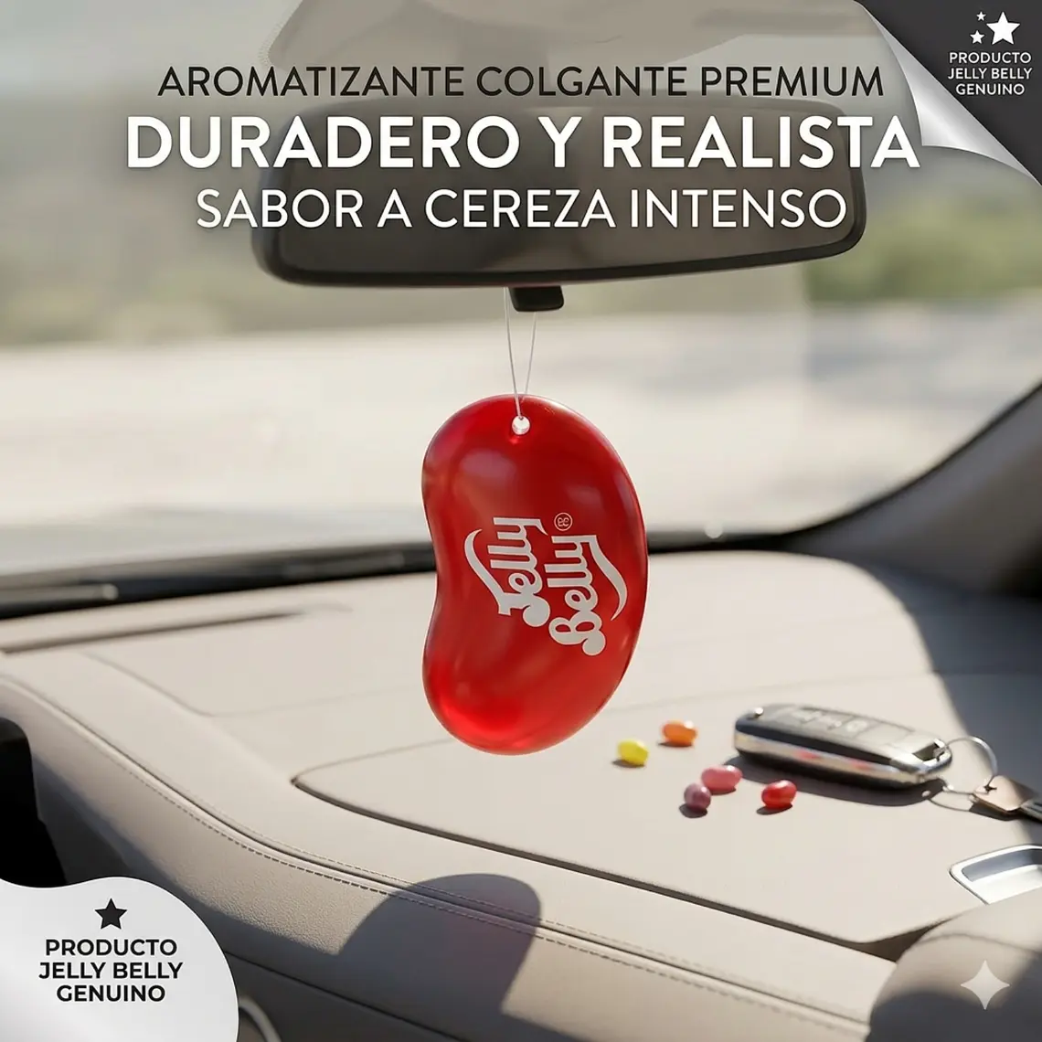 Aromatizante Colgante Jelly Belly 3D Very Cherry Cereza 7