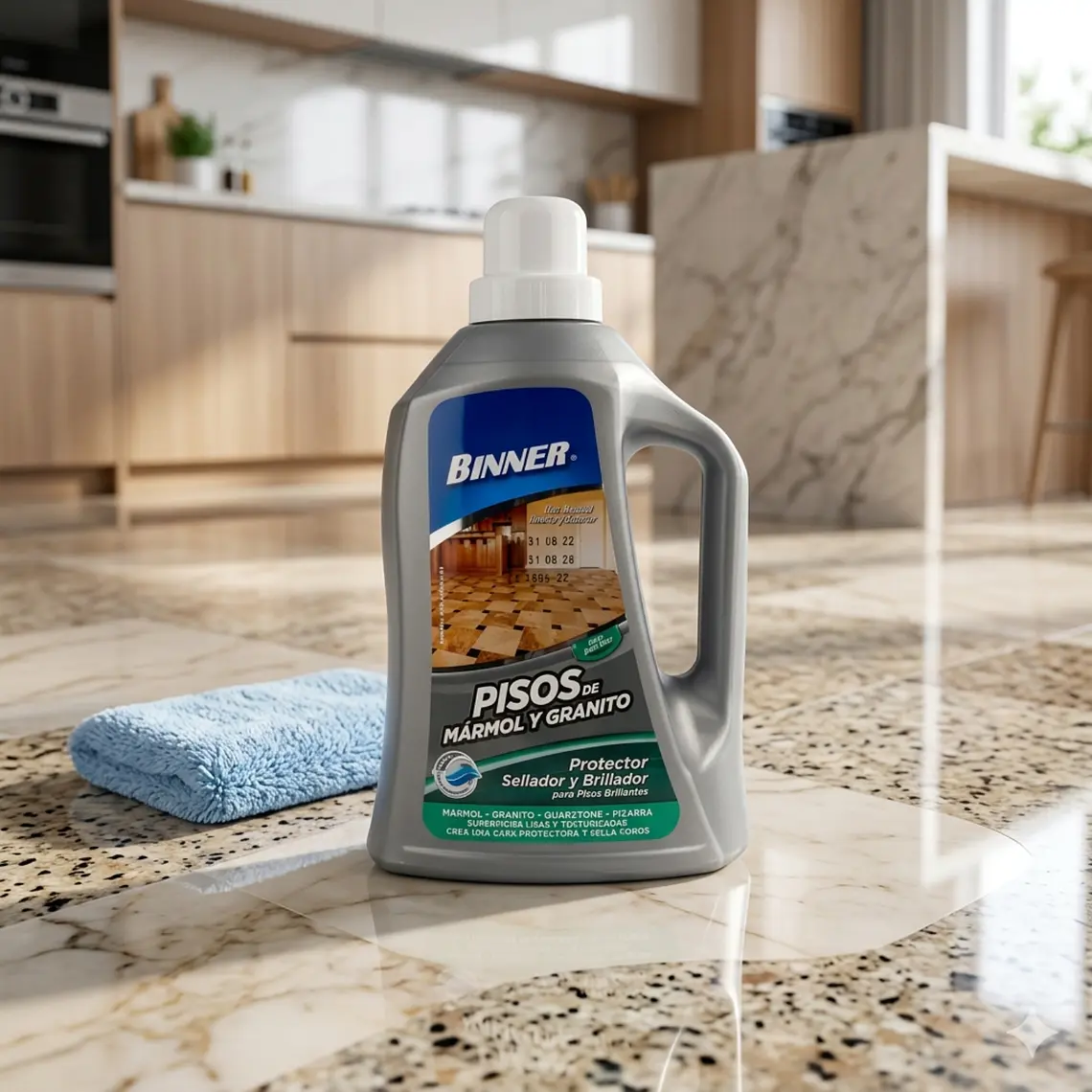 Protector, Sellador Y Abrillantador De Marmol Y Granito 1l 7