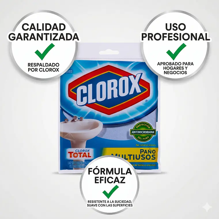 Paños multiusos antimicrobiano 3 unidades 7