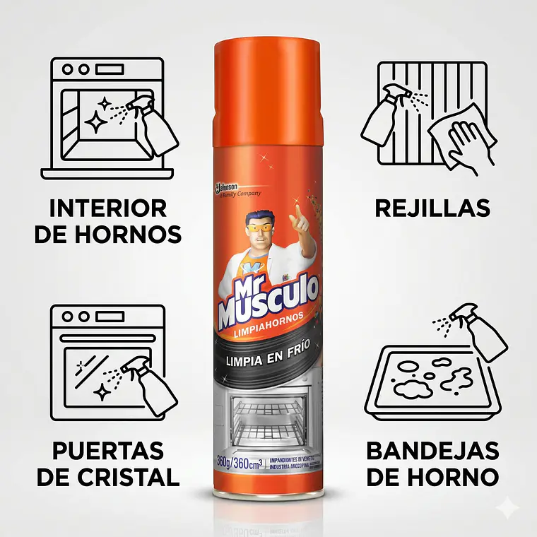 Limpiador De Hornos Mr. Musculo 360 Ml 3