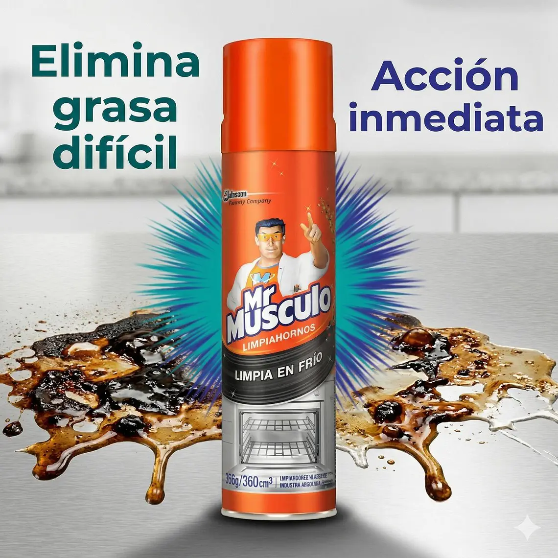 Limpiador De Hornos Mr. Musculo 360 Ml 5