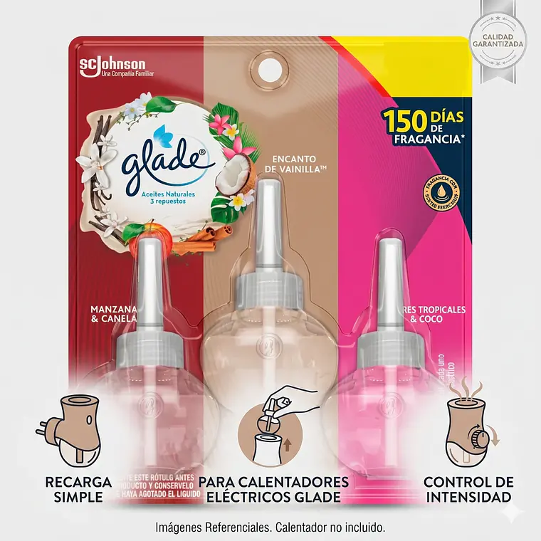 Recarga Glade Aceite Natural Surtido 21ml x3 Unid 3