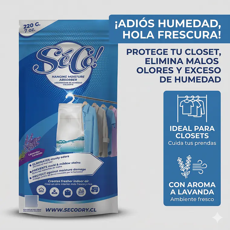 Absorbente Humedad Colgante Seco 220 Gr 3