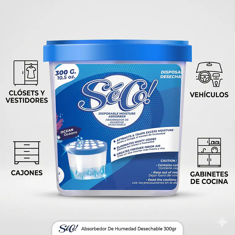 Absorbedor De Humedad Desechable 300gr 3