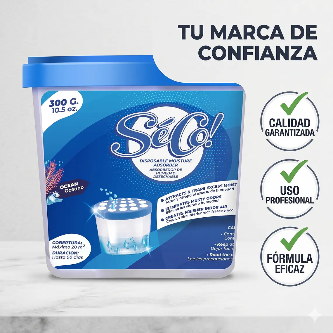 Absorbedor De Humedad Desechable 300gr 5