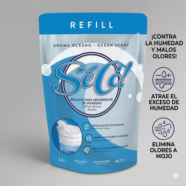 Recarga Absorbedor De Humedad Seco 1.2kg 3