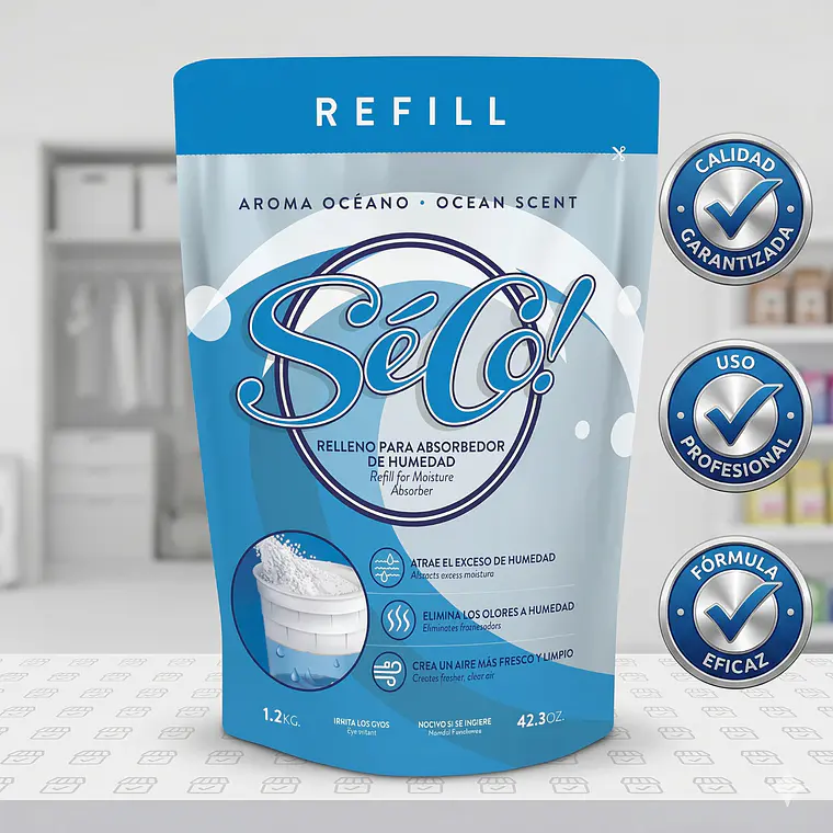 Recarga Absorbedor De Humedad Seco 1.2kg 6