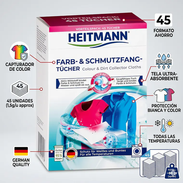 Paños Capturadores Color Heitmann 45 Unidades 4