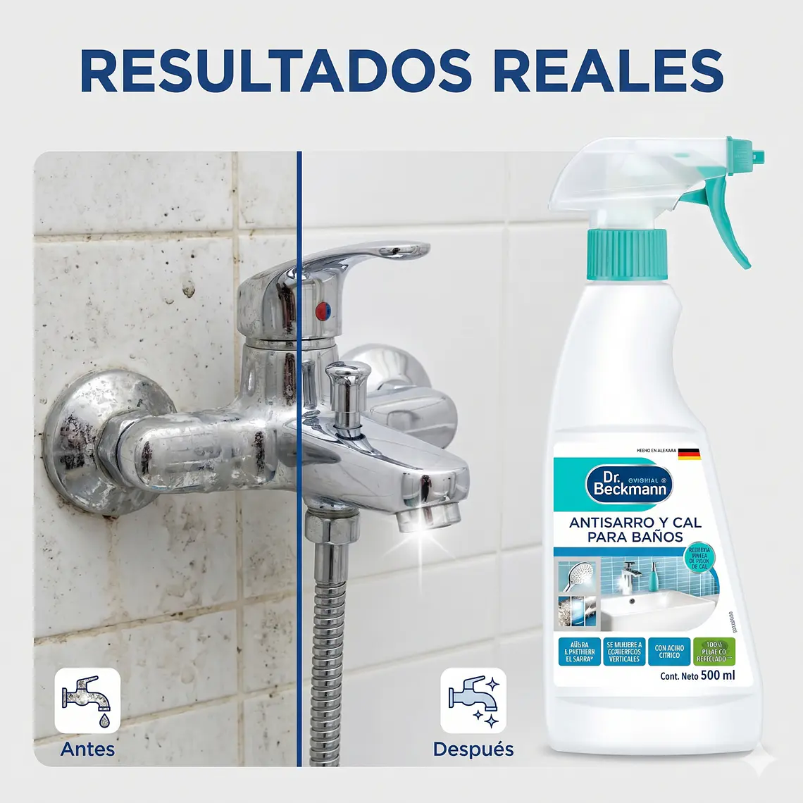 Limpiador Antisarro y Cal Baños Dr. Beckmann 500ml 6