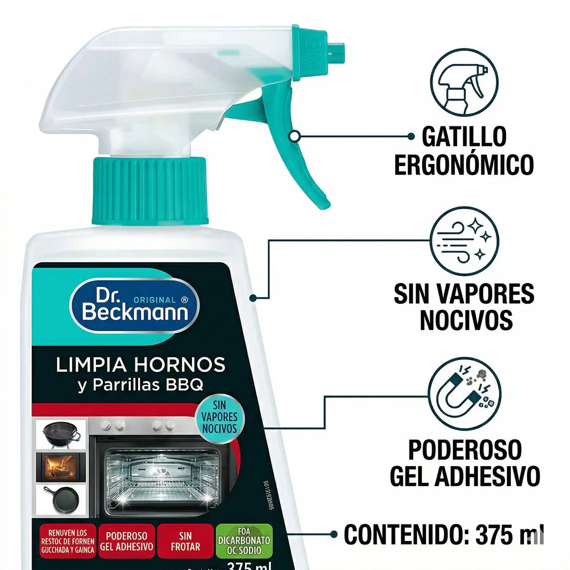 Limpia Hornos y Parrilla BBQ Dr. Beckmann 375ml 4