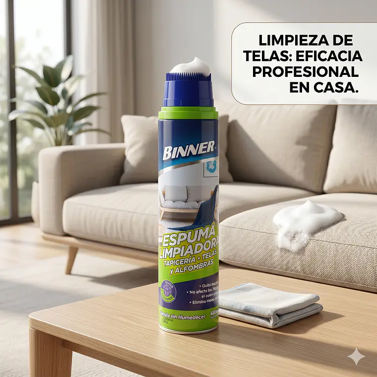 Limpiador Tapiceria, Telas, Alfombras Binner 600ml 7
