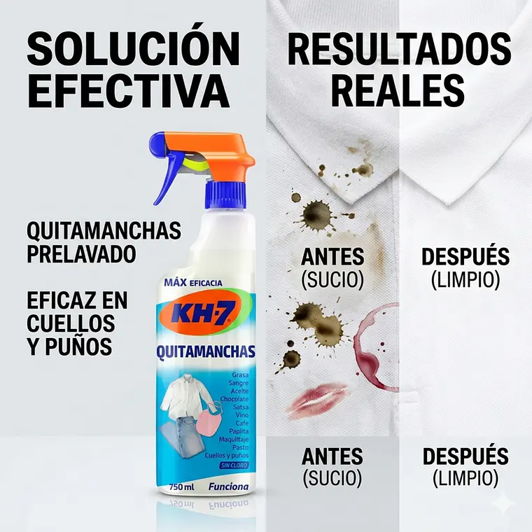 Quitamanchas Prelavado Gatillo KH-7 750ml 3