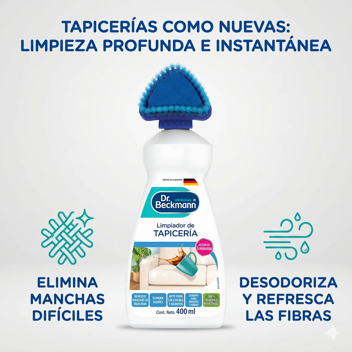Limpiador De Tapiceria Dr. Beckmann 400ml 2