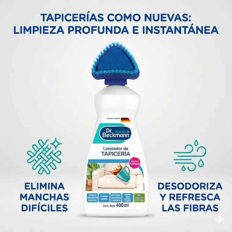 Limpiador De Tapiceria Dr. Beckmann 400ml 2
