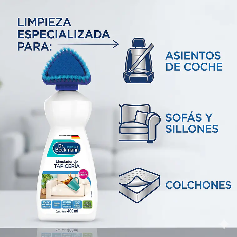 Limpiador De Tapiceria Dr. Beckmann 400ml 3