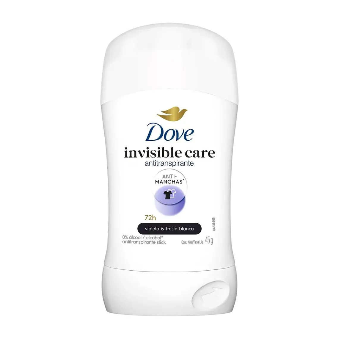 Dove Antitranspirante Invisible Dry 45g No Deja Manchas 1