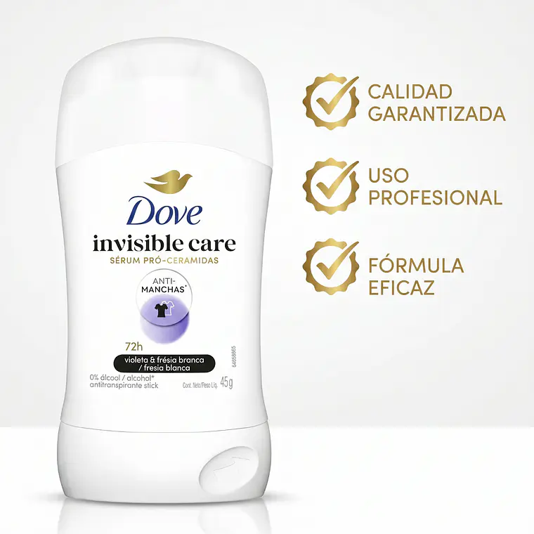 Dove Antitranspirante Invisible Dry 45g No Deja Manchas 5