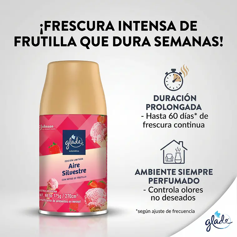 Recarga Glade Automatico Aire Silvestre 175gr 2