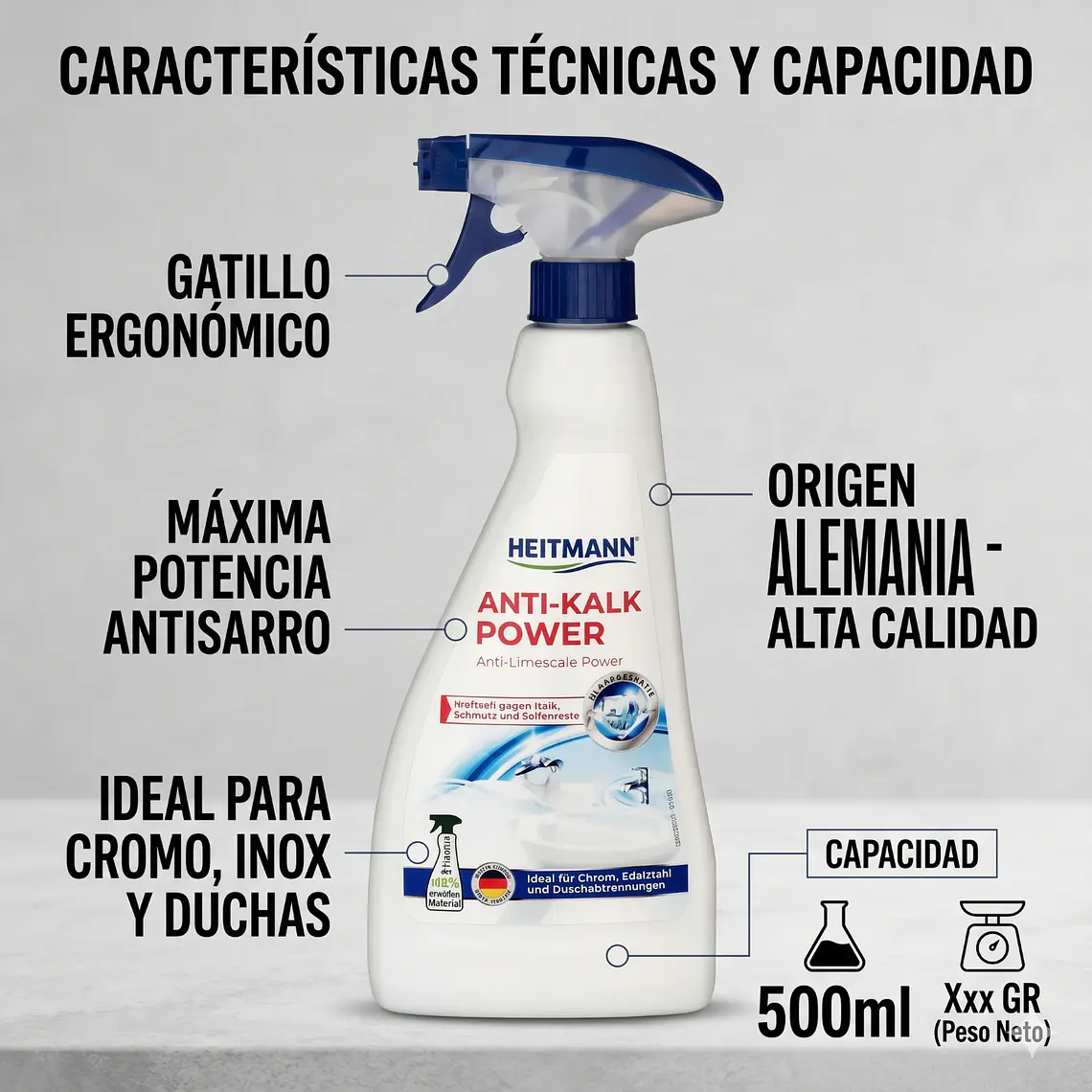Limpiador Antisarro Heitmann 500ml 4